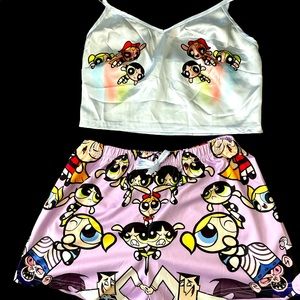 New ! Powder puff girls pajama set !